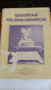 Image of Geguritan Putra Sesana - Sarasamuscaya